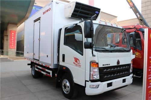 A luz de Howo refrigerou o tipo de condução de 3 toneladas da capacidade 4X2 do caminhão da carga