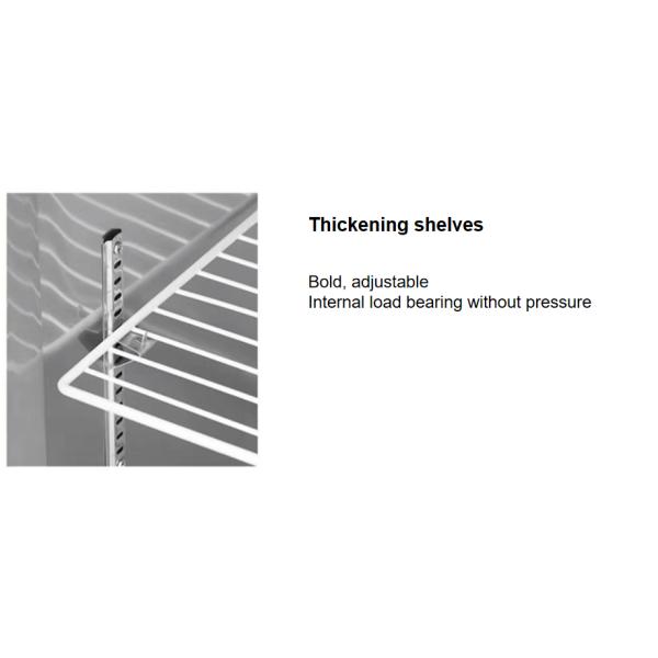 White Series Double Door Air Cooled Frost-Free Refrigeration Facilities Display Cabinet