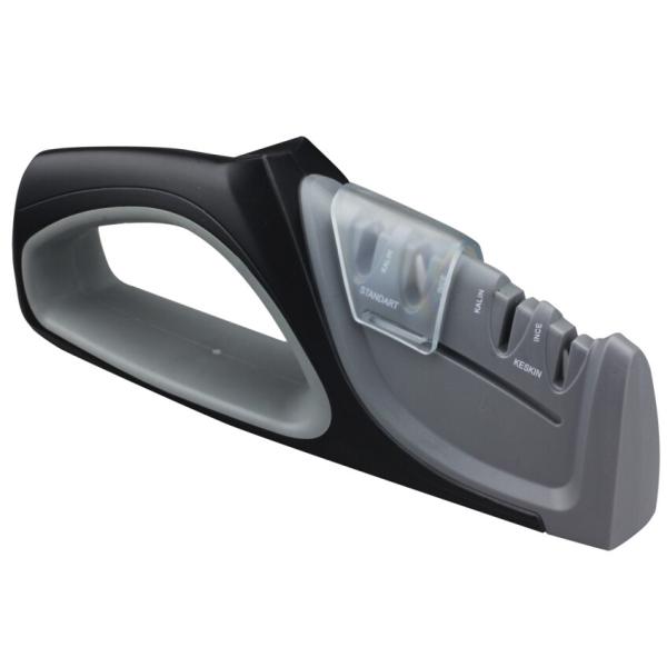 Cool Kitchen Manual Knife Sharpener ABS Alloy For Women 215 * 45 * 90 Mm Size