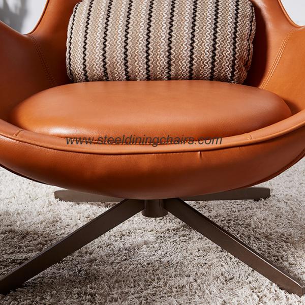 Living Room Leisure Fabric Covered 84cm Swivel One Seater Armchair