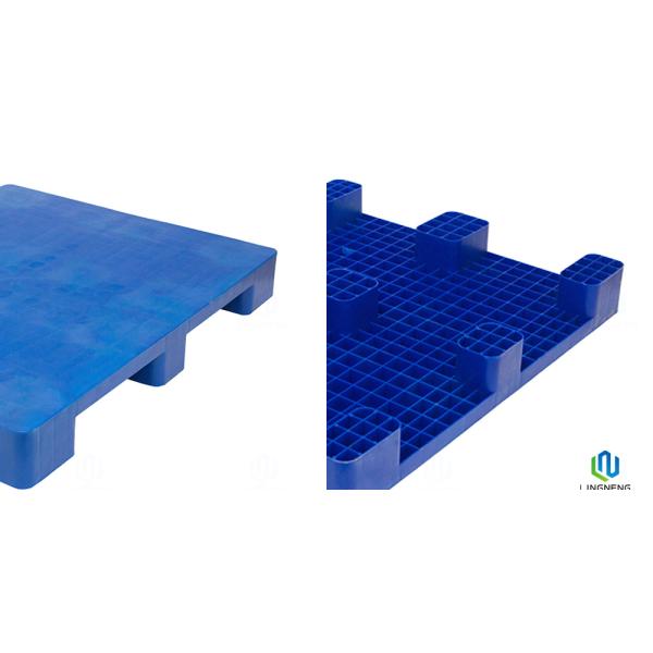 Anti Slip Heavy Duty Plastic Pallet Blue 1200*1000*150mm With Nine Feet / Smooth Top
