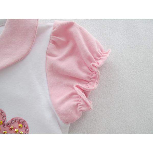 Peterpan Collar Baby Footed Rompers Cotton Spandex Jersey Romper Baby For Summer