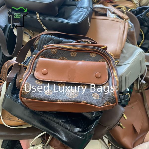 Mix Size PU Ladies Fashion Used Bags Elegant Branded Second Hand Bags
