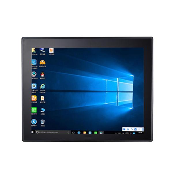 27 pulgadas de fábrica personalizable panel industrial embebido PC computadora sin ventilador impermeable todo en un solo toque PC industrial