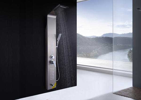 Dual Zinc Alloy Handle Waterfall Shower Tower , Easy Install Shower Panel ROVATE