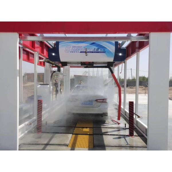 Auto 7000mm Touchless Car Wash Machine With 18.5kw Water Pump