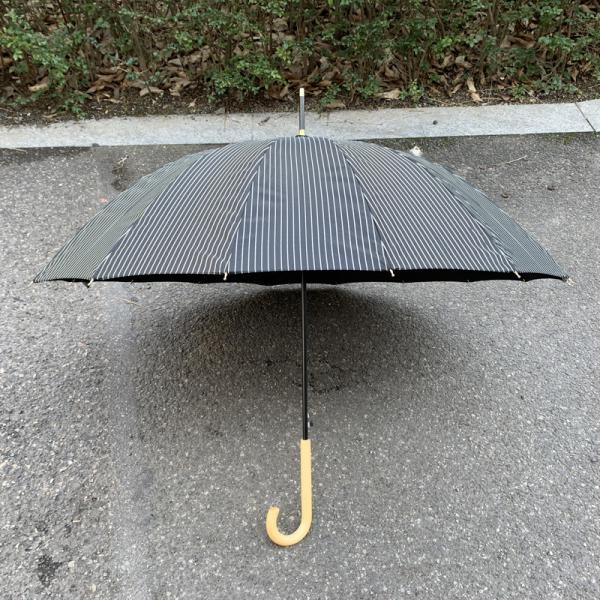 23inch*8k Adults Wooden Hook Umbrella with Simple Minimanist Design and Personalized Print