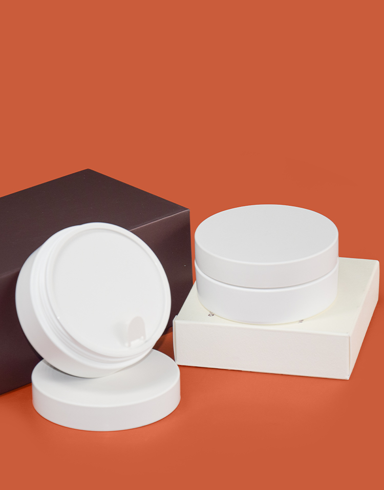 Круглые опарникы 60g сливк PMU Biodegradable материальные косметические для заботы кожи