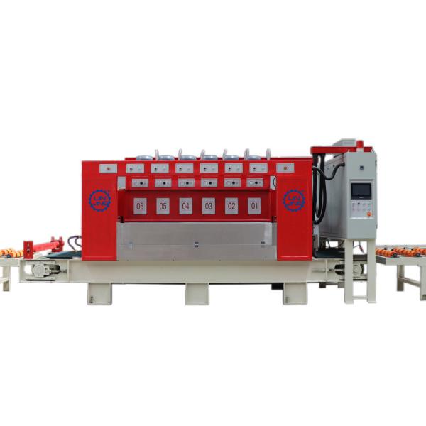 Grinding Function PLC Automatic Continuous Granite Marble Stone Bush Hammering Machine