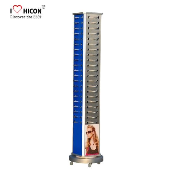 Eye-Catching Advertising 84 Pair Sunglasses Display Stand Floor Standee Made Of Metal