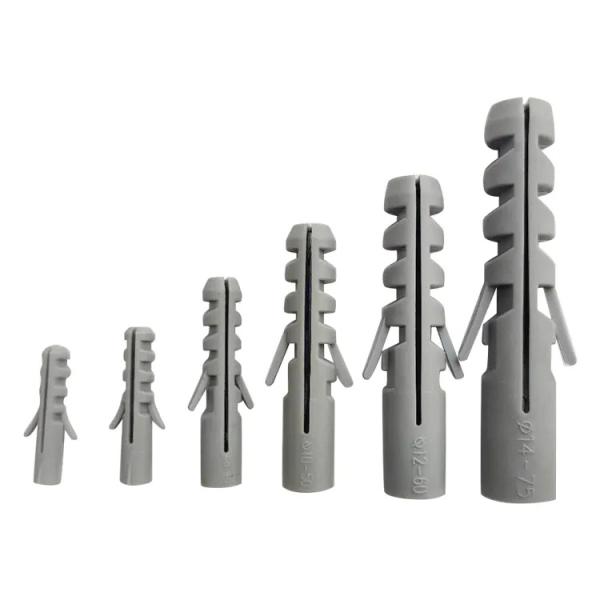 Anclaje de pared de plástico enchufe de pared de nylon 6 * 30mm Anclaje de manga de plástico