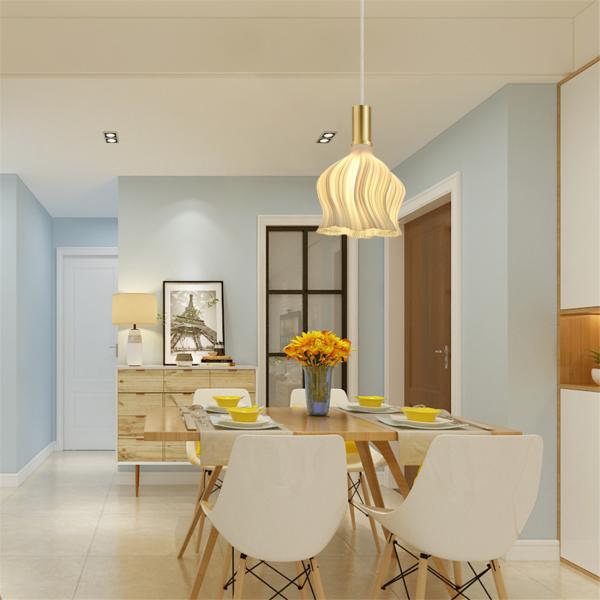 Smart 3D Printing Warm White Pendant Lamp