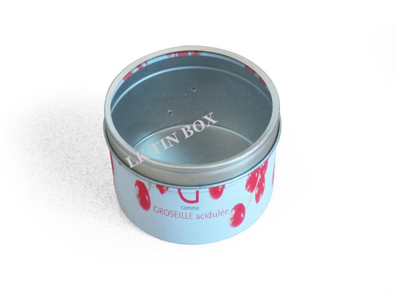 75 Gram Candle Tin Cans Round Tin Can Packaging For Candles Ps Window On The Lid