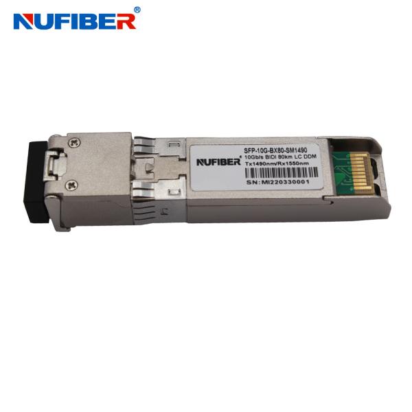 10G SFP+ Transceiver Duplex LC SM 80km Cisco Huawei HP Juniper CWDM 1590～1610nm