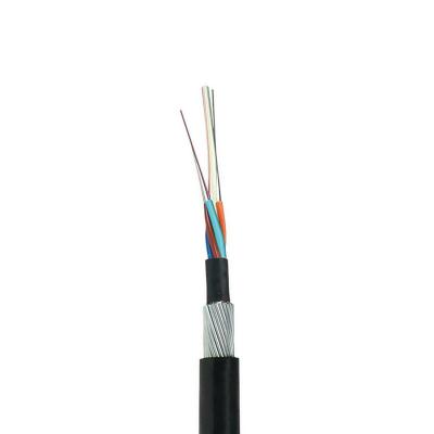 GYTA 6 Core G652D Outdoor Optical Cable Aluminum Tape Armored PE Sheath Suitable for Duct and Direct Buried Installation