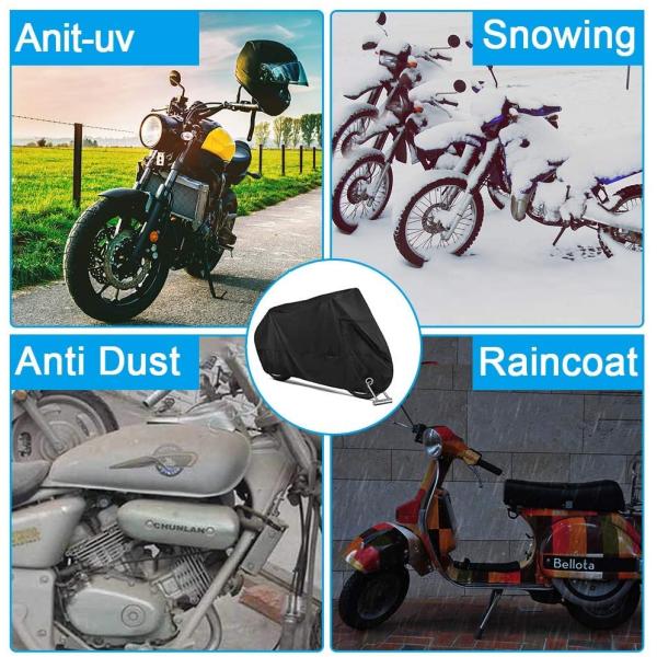 Anti Theft Motorbike Scooter Cover 190T With Lock Holes Against Dust UV