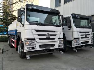 Capacidade branca de caminhão de tanque 6x4 da água de SINITRUK LHD 371HP 18CBM