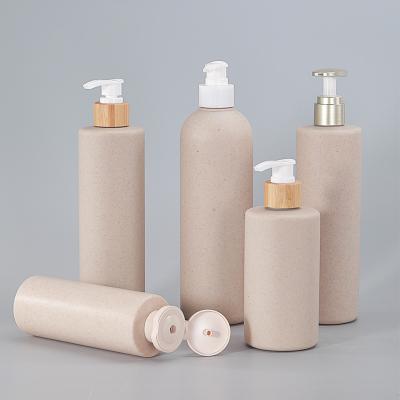 Materiais de base de palha de trigo Flip Top Cap Botella para embalagem de loção personalizada