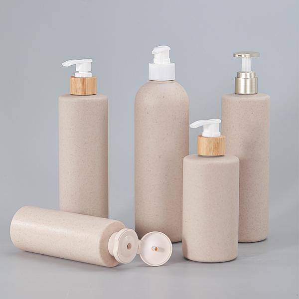 Garrafa de plástico biodegradável de palha de trigo altamente OEM / ODM para instalações de hotéis Banho doméstico