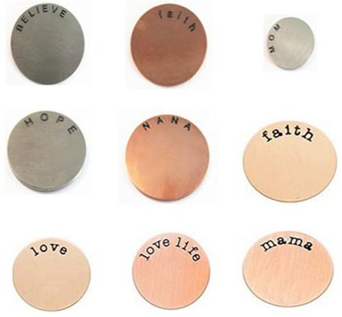 Stainless Steel Locket Plates for Floating Charm Living Locket-Customized Letters Welcome