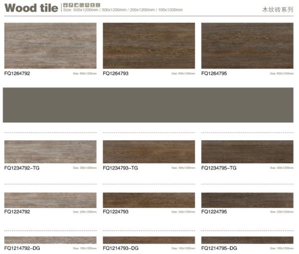 Acid Resistant Ceramic Wood Style Tiles , 200X1000mm Wood Like Porcelain Tiles