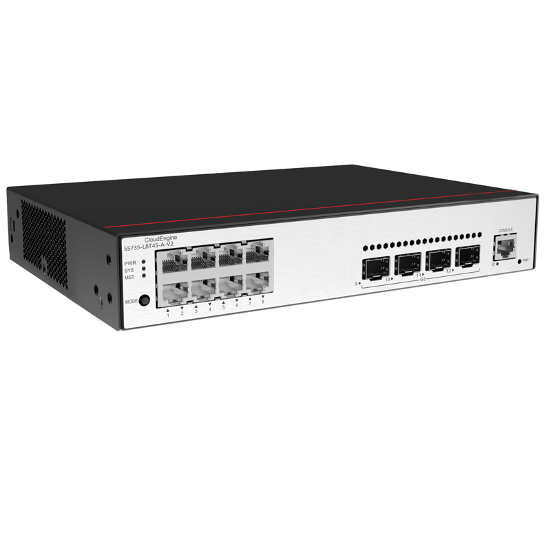 S5735-L8T4S-A-V2  98011977  8*10/100/1000BASE-T 4*GE SFP Ports Enterprise Switch