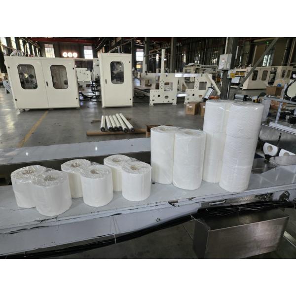 CPP película de sellado térmico lateral automático papel higiénico pequeño rollo y papel de toalla de cocina precio de la máquina de embalaje