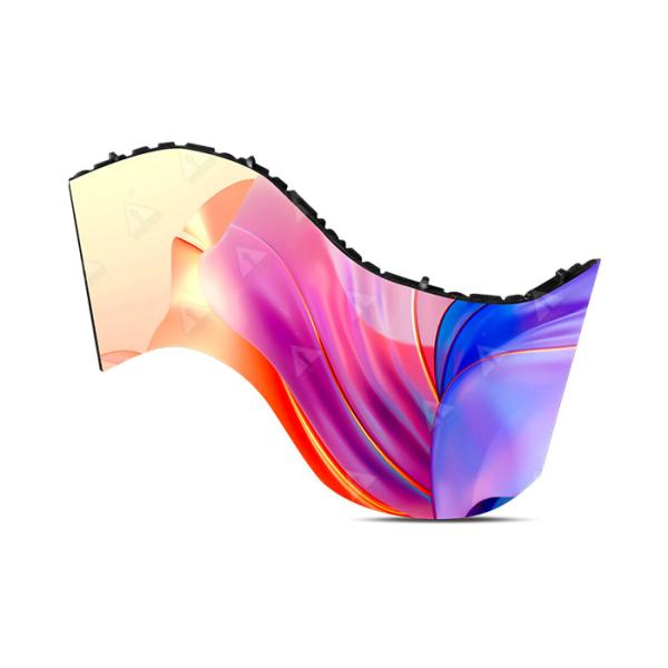 Module mou créatif de l'écran P3 d'affichage à LED d'APEXLS P4 du Cabinet flexible LED de courbe