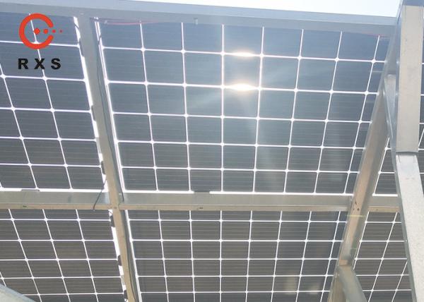 Pilhas dobro Monocrystalline industriais dos módulos 305W 60 do picovolt do vidro transparentes