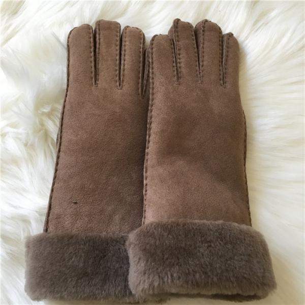 Women sheepskin winter gloves 100% Handmade Real wool lining Gloves Mittens