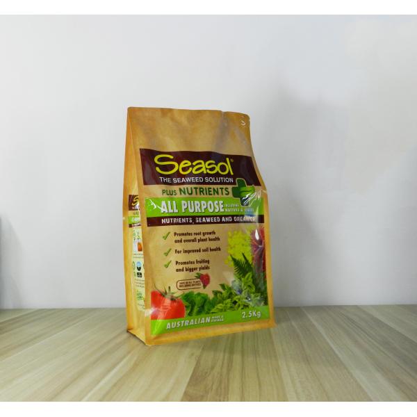 LDPE Food Grade Aluminum Foil Stand Up Pouch Coconut Chips Packaging For Snack