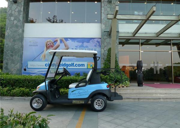 Blue Color Flexible 2 Seater Golf Cart Car With Curtis 275A Controller