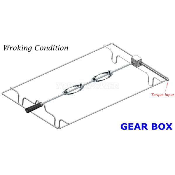 Convenient Instal Stainless Steel Spit Rod , SGB01 BBQ Spit Accessories For Chicken