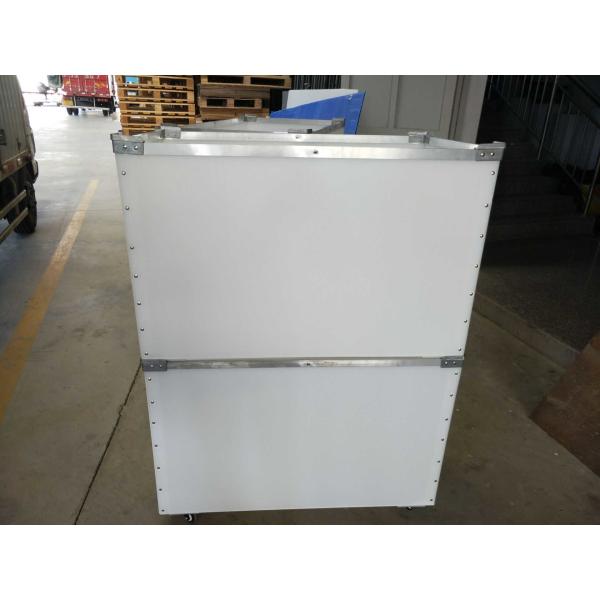 Легкая пластиковая коробка для оборота, противодавковая коробка из гофрированного ПП, серый