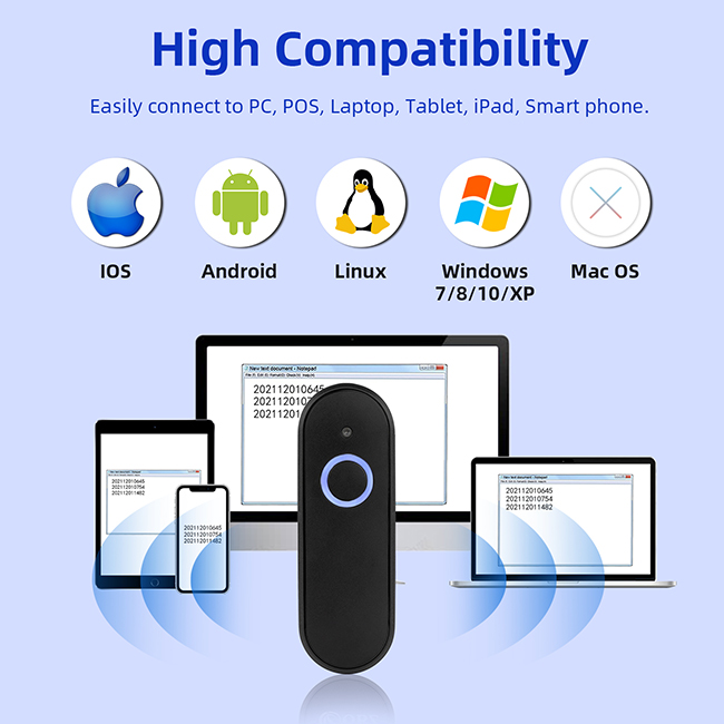 Блок развертки штрихкода ODM CMOS 617nm QR 1D Bluetooth OEM для инвентаря