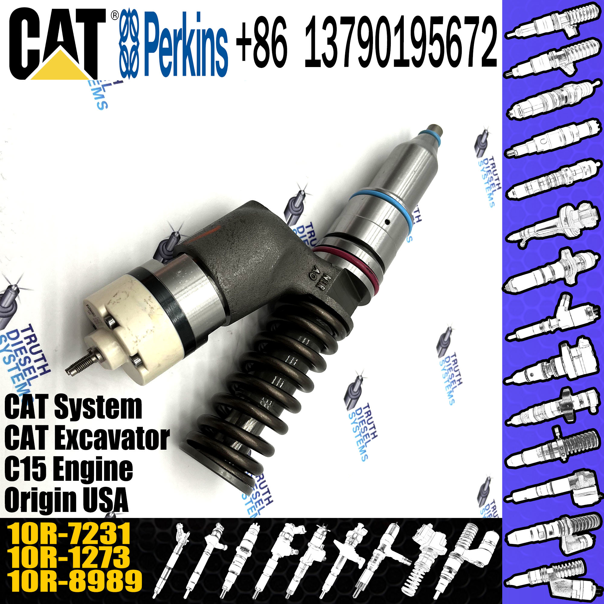 276-8307 дизельных частей высокоскоростное стальное D550GC D600 инжектора 10R-7231