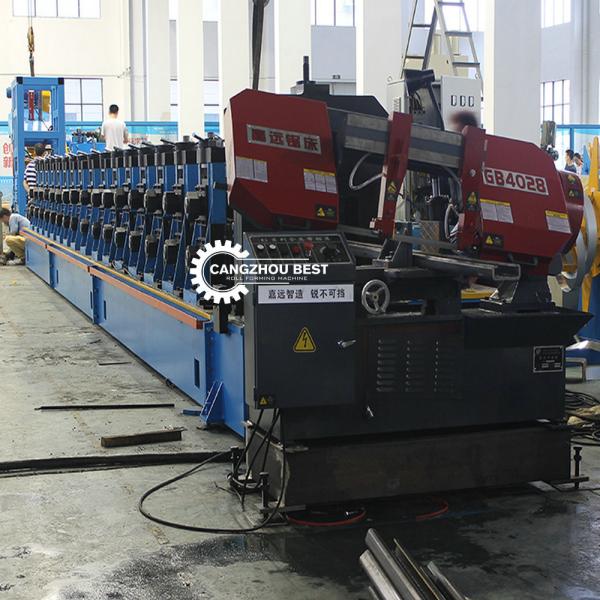 Metal Heavy Gauge 5MM 6MM Guardrail C Post Roll Forming Machine
