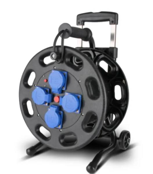 EU Cable Reel Customized Length Extension Reel Electrical Retractable Cable Reel Power Cable