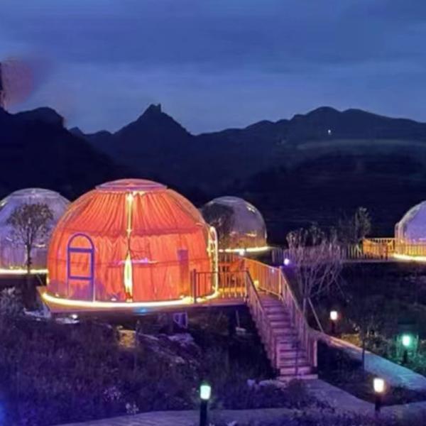 Camping leisure luxury outdoor star room tourist camping scenic spot starry sky bubble house