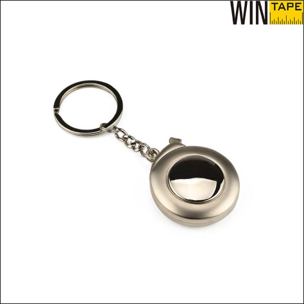 Wintape Imitating Metal Galvanized In Silver Or Gold Round Shape Wholesale Mini Steel Tape Measure