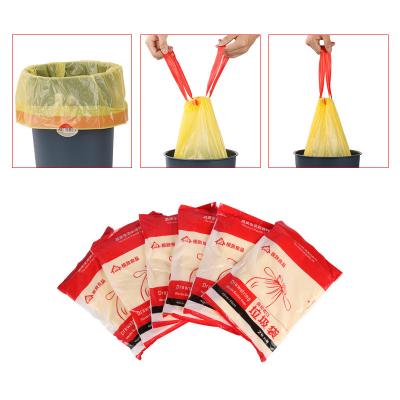 4 8 saco de lixo plástico biodegradável Compostable de 13 galões com cordão