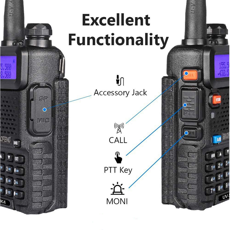 1800mAh перезаряжаемые звуковое кино UHF Walkie каналов ABS 128