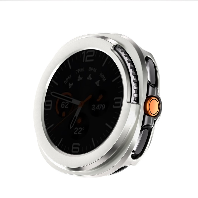 Eraysun Anti-Spy PC Tempered Glass Watch Cases for Samsung Galaxy Watch 8 Classic  Cover Case.