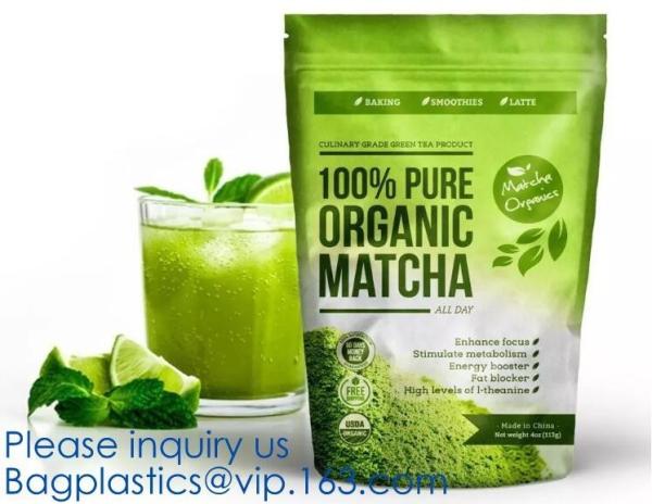 Biodegradable Foil Pouch Stand Up Pouch Spice Bag Clear Window Food Packaging Metalized
