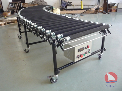 Flexible Motorized Stainless Steel Roller Conveyor,Flexible Roller Conveyor