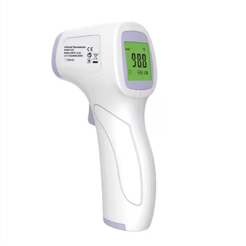 DC 3V Battery Power Forehead Infrared Thermometer With 35 Groups Data Storage