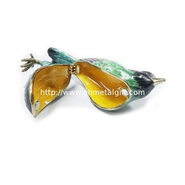 Animal Bird Trinket Box Animal Jewelry Box Blue Bird Metal trinket box