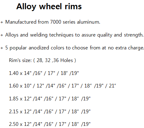 Супермото 17 дюймовый Алюминиевый Сплав Мотоциклы Колеса с Алюминиевым 6061 T6