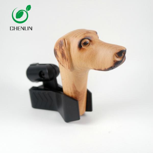 Holographic Animal Wooden Umbrella Handle Head Pantone Color Code Available