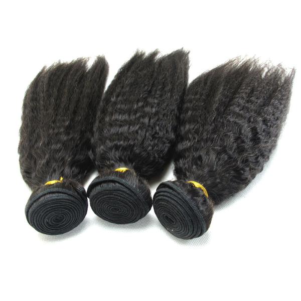 O cabelo humano brasileiro perverso/de Yaki estilo reto empacota/extensão